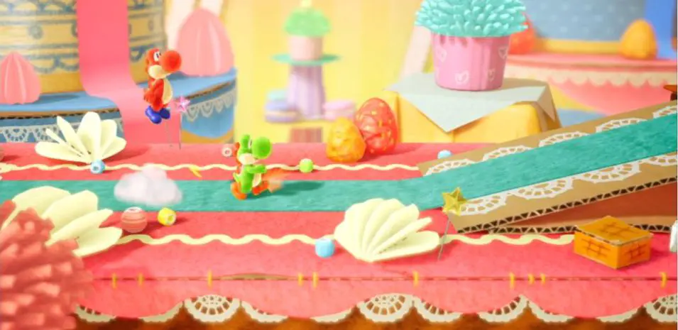 Imagen de Yoshi's Crafted World luce su cooperativo en casi 30 minutos de gameplay