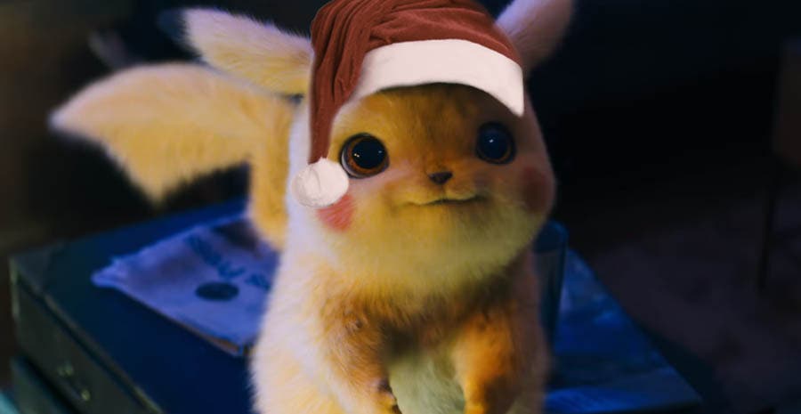 Imagen de Detective Pikachu estrena tres nuevos pósteres muy navideños