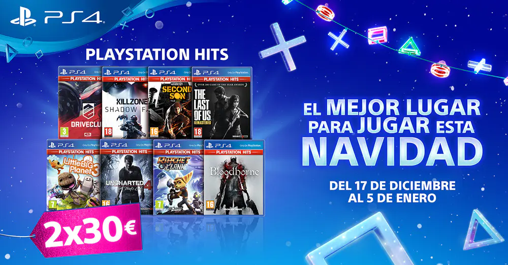 Oferta PS Hits Navidad