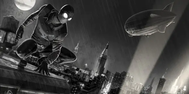 Imagen de Tom Holland luce el traje negro en la primera imagen de Spider-Man: Lejos de Casa