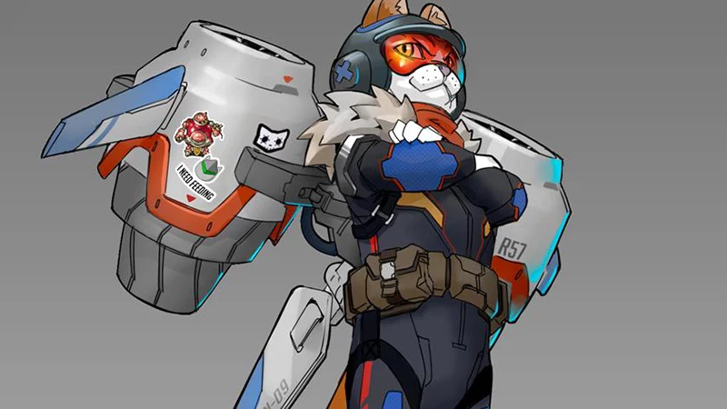 Imagen de El famoso gato con jetpack hace aparición en el evento navideño de Overwatch