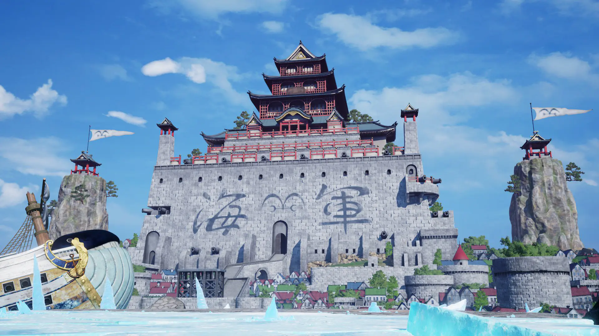 Imagen de Jump Force confirma la presencia de Marineford, escenario de One Piece