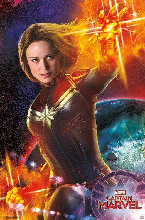 Capitana Marvel apuesta por la épica en sus nuevos pósteres promocionales