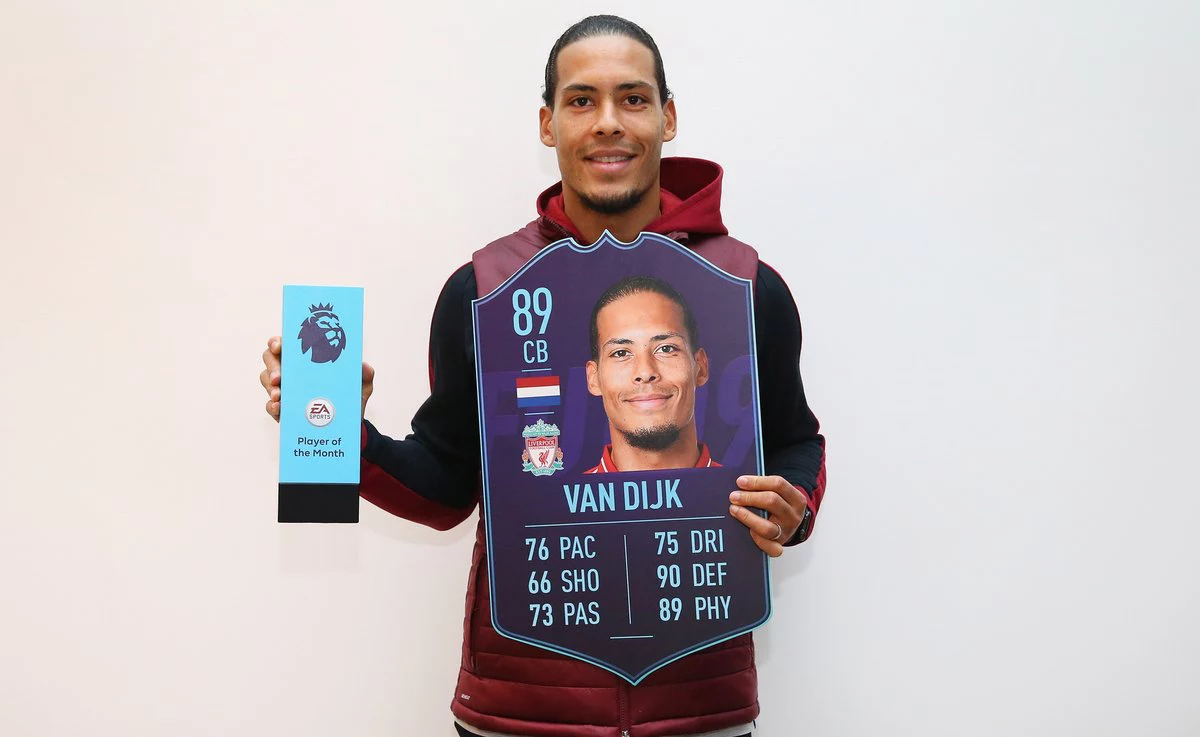 Imagen de Van Dijk POTM ya disponible en FIFA 19