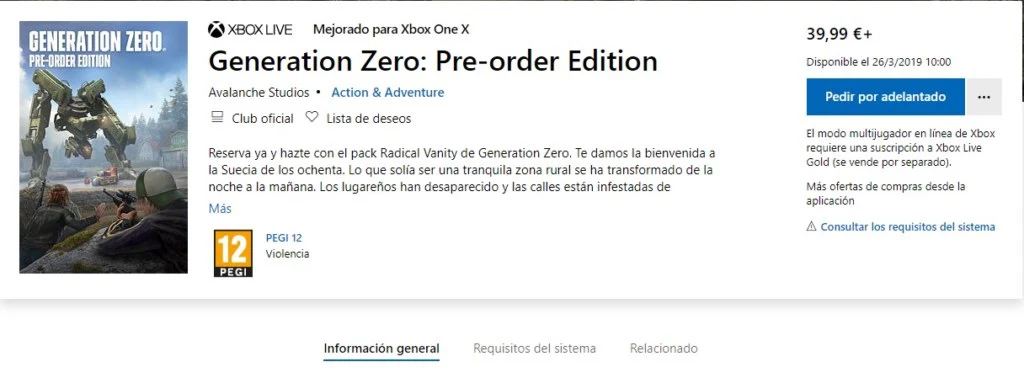 generation zero preorder