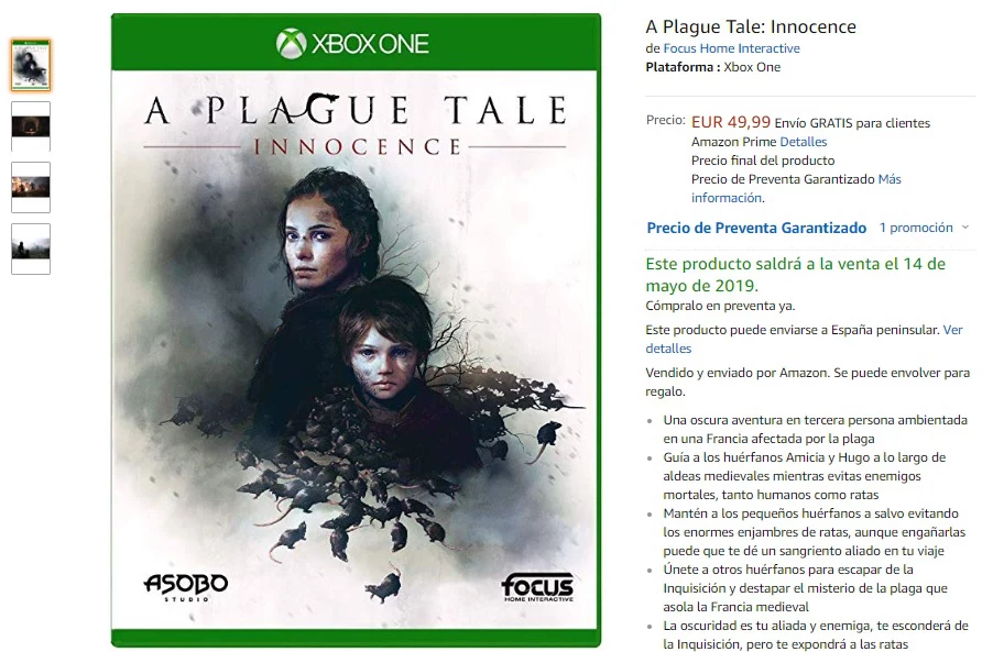 A plague Tale amazon