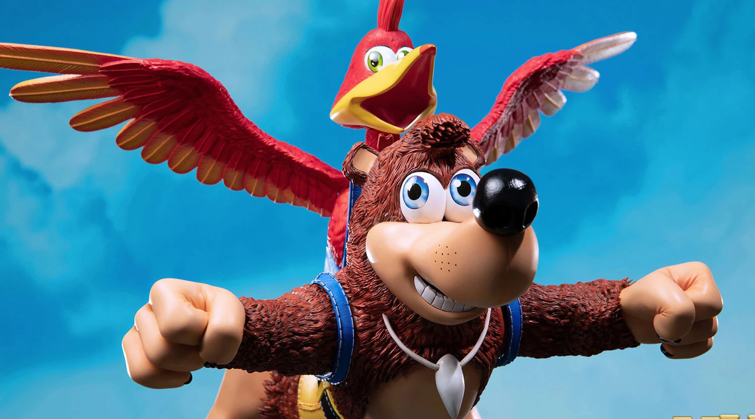 Imagen de First 4 Figures muestra los cambios realizados en la pieza de Banjo-Kazooie