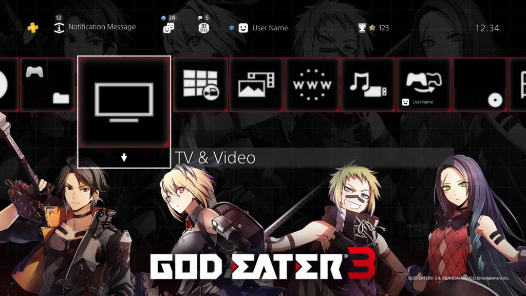 GodEater3 PS4AddOn ThemeA screenshot1 2