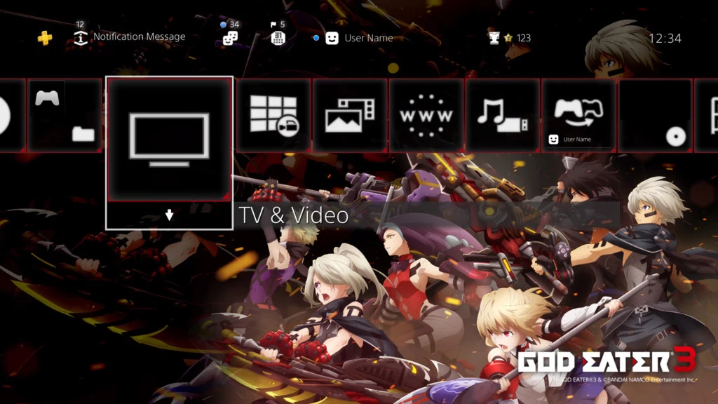 GodEater3 PS4AddOn ThemeD screenshots 1