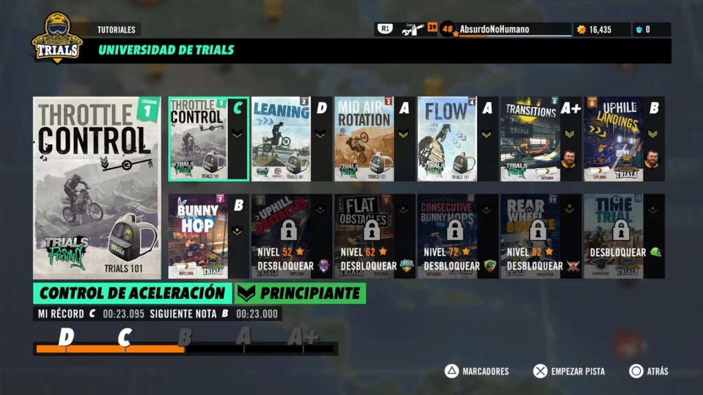 Trials Rising Tutoriales