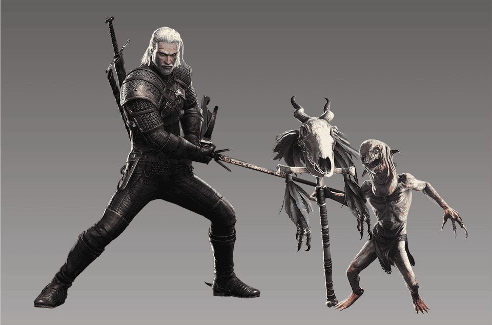 the witcher III monster hunter