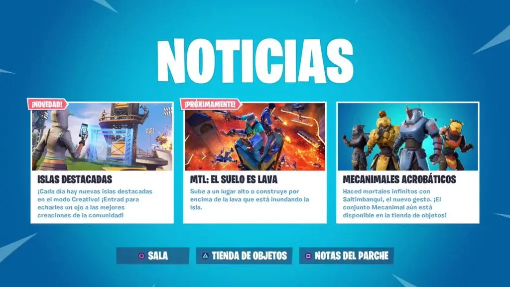 asi se ve el nuevo modo de juego en la pestana de novedades de fortnite - todos los modos de juego de fortnite