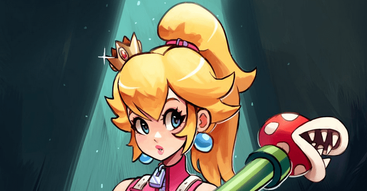 Imagen de Un fan reimagina a la princesa Peach como un personaje de Kingdom Hearts