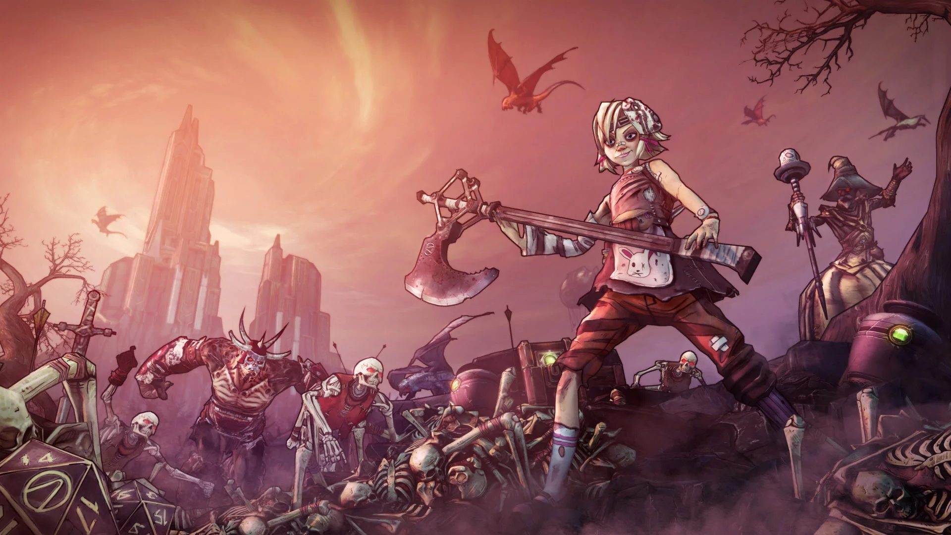 Imagen de Borderlands: Tiny Tina's Robot Party es el primer juego de cartas licenciado de la saga