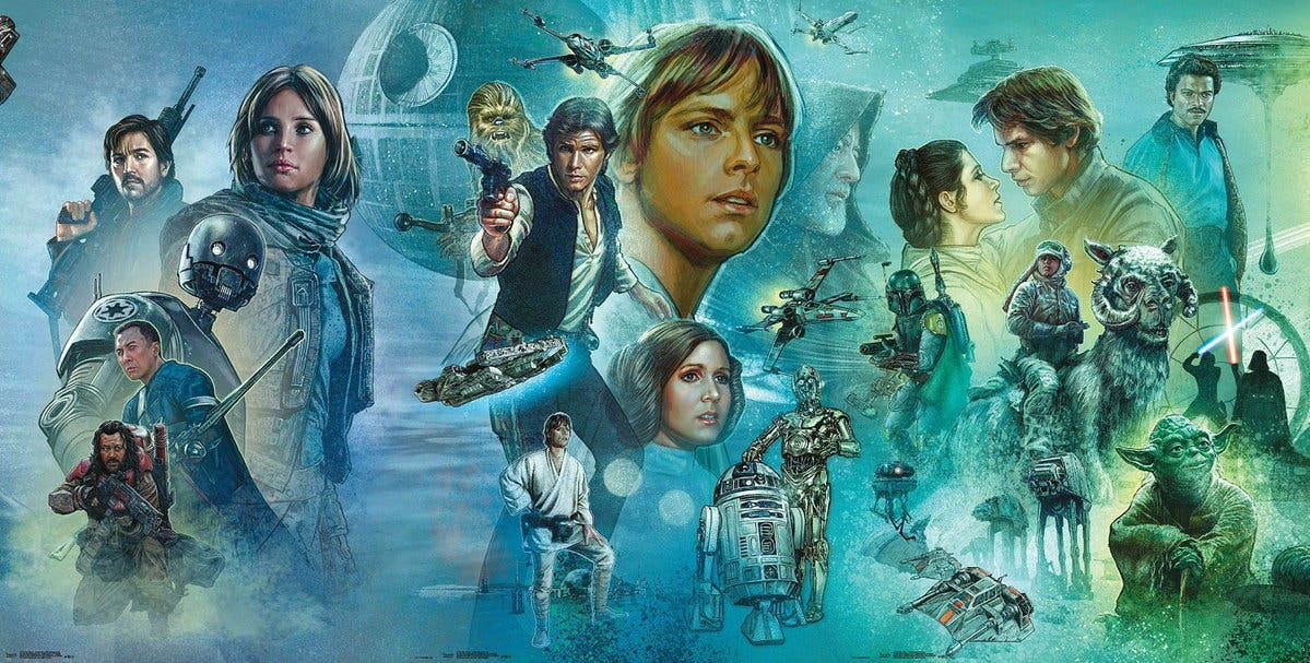 Imagen de La Star Wars Celebration da la bienvenida a sus asistentes con un mural legendario