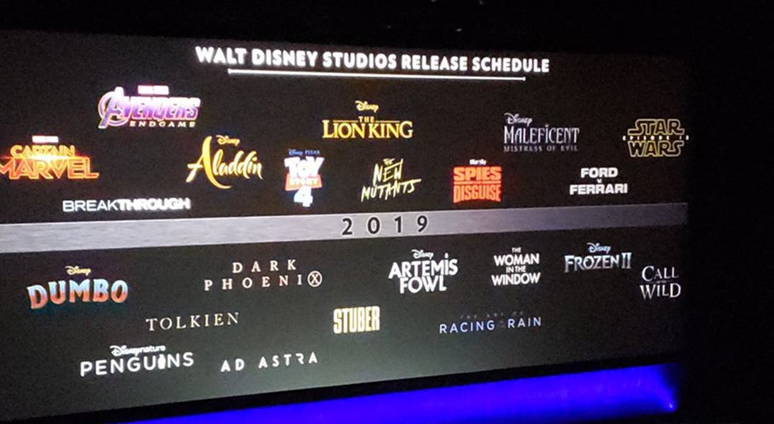 Imagen de Así queda el calendario de estrenos Disney -Fox para este 2019