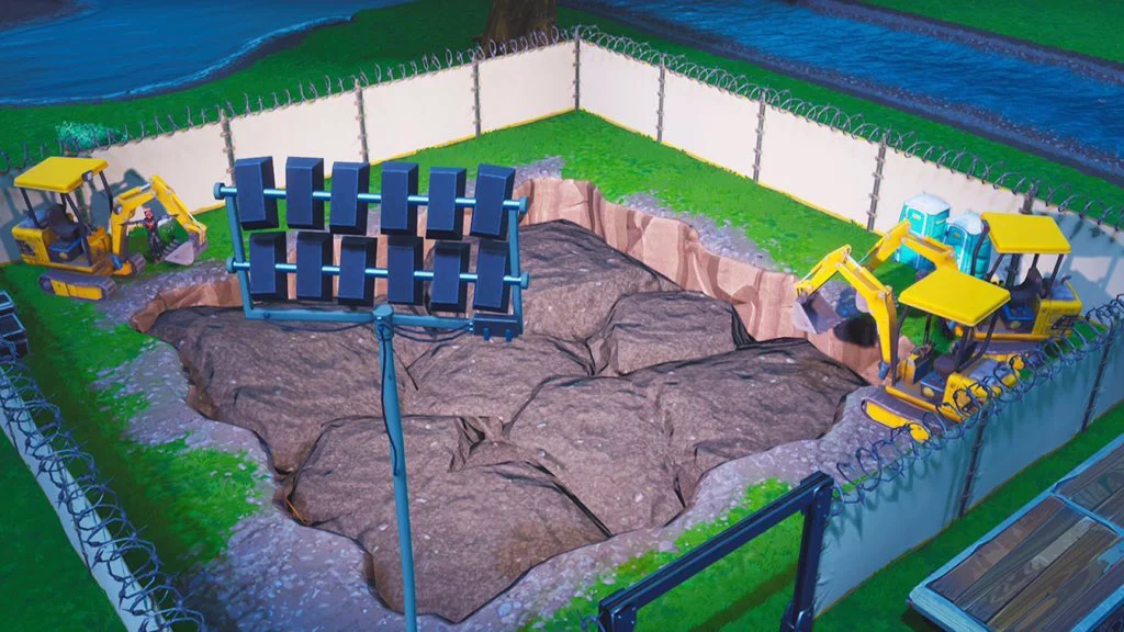 Imagen de La tercera excavación de la isla de Fortnite escondía unas enormes placas de hierro