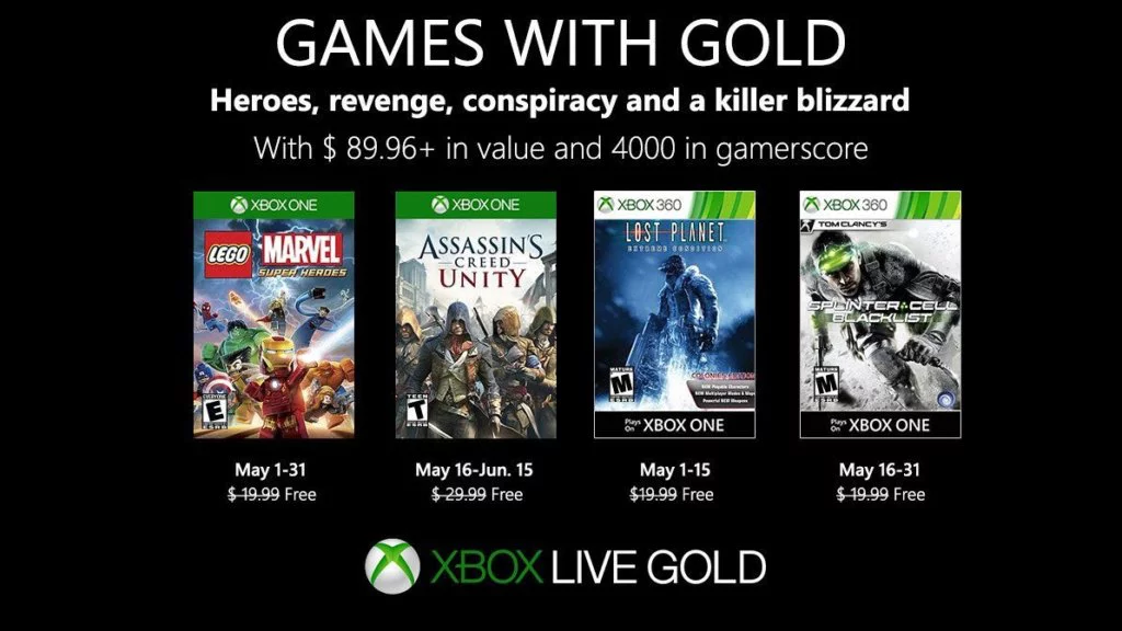 Juegos con Gold mayo 2019