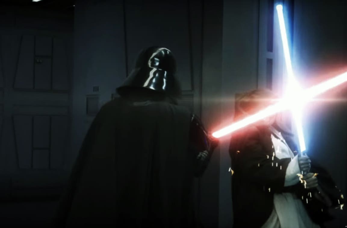 Imagen de Obi-wan vs. Dath Vader: Así es el enfrentamiento de Star Wars: Episodio IV modernizado