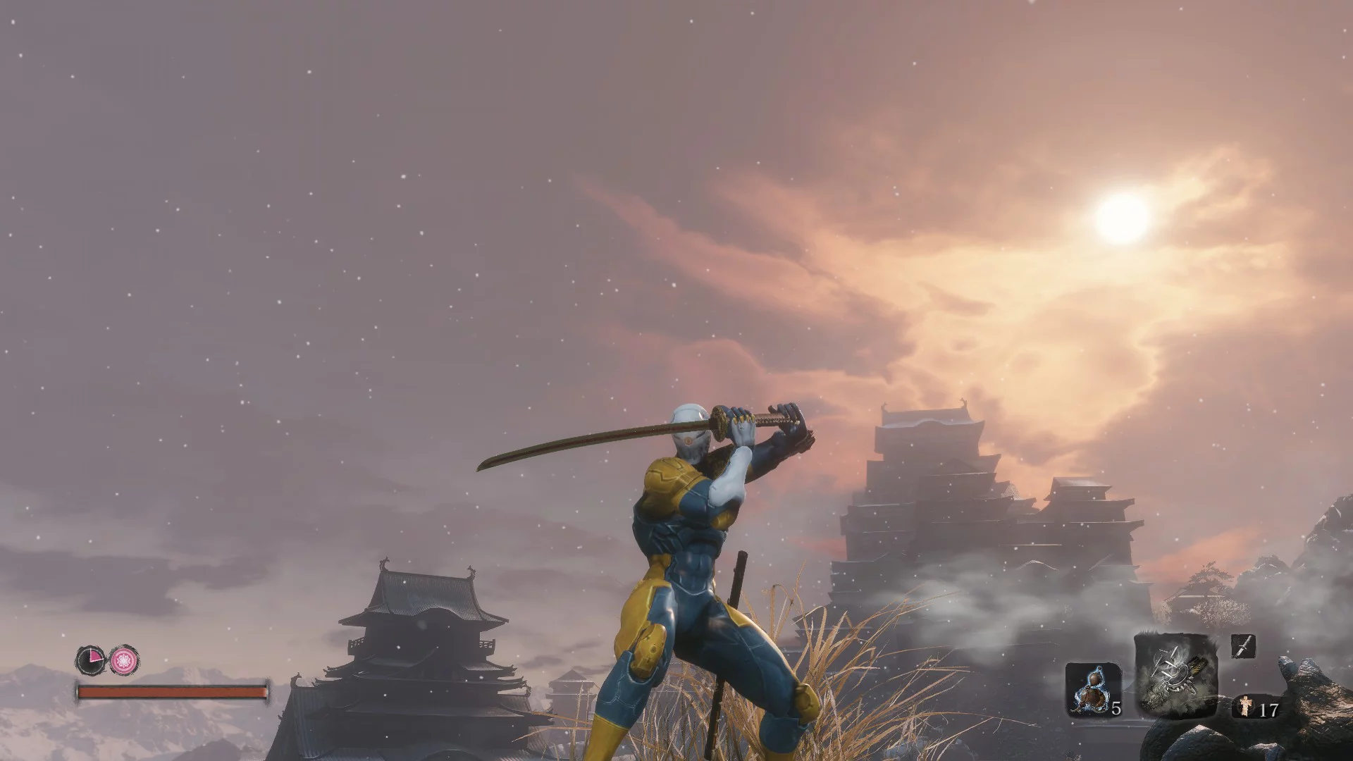 Imagen de Un mod permite jugar a Sekiro manejando a Raiden y a Gray Fox de Metal Gear