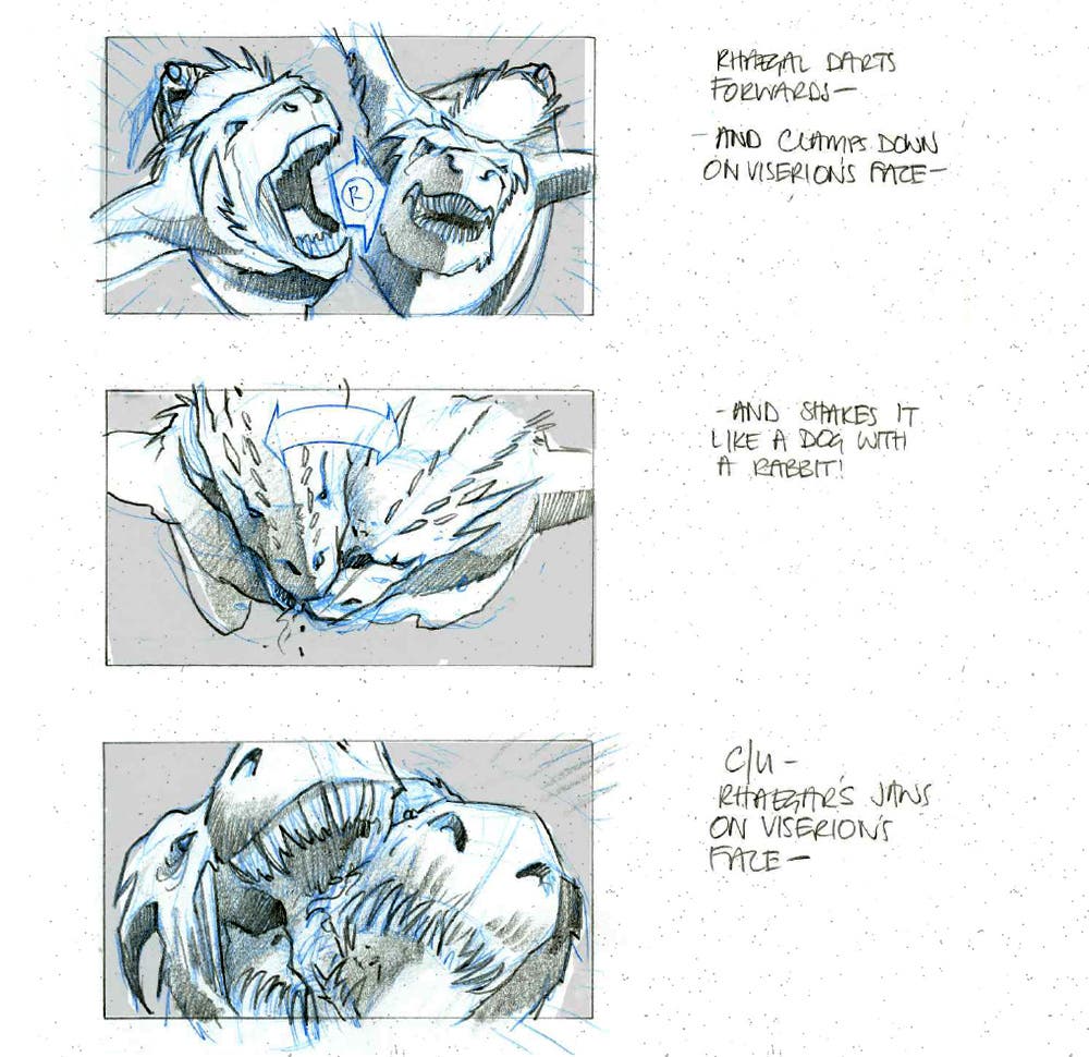 mgot 803 Dragon Fight storyboards 01