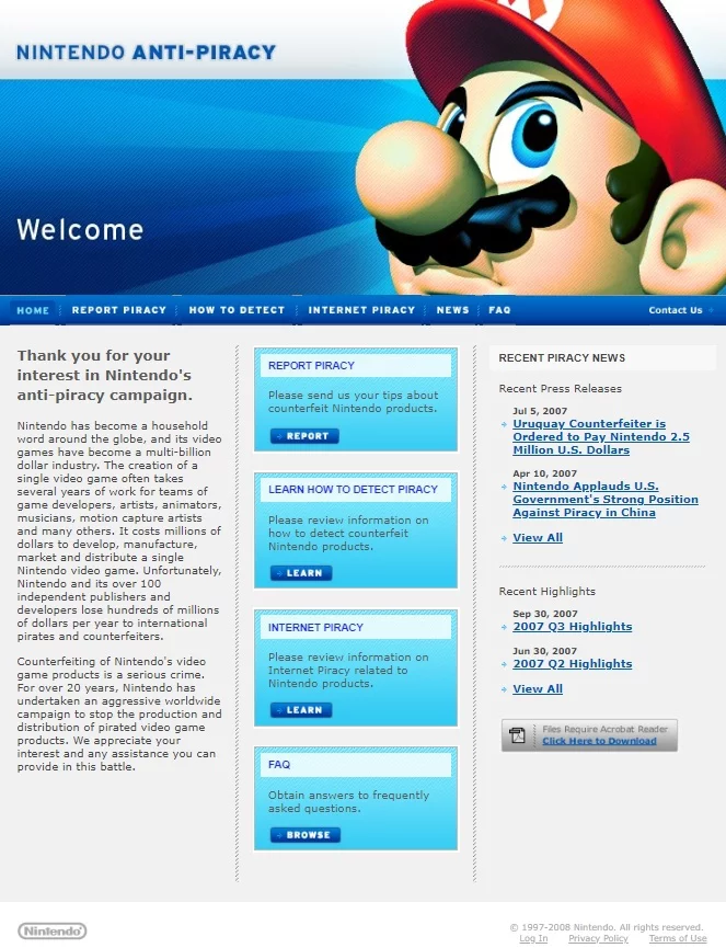 nintendo anti piracy.original