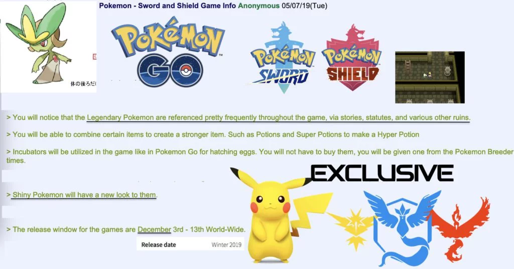 pkmn sword shield leak