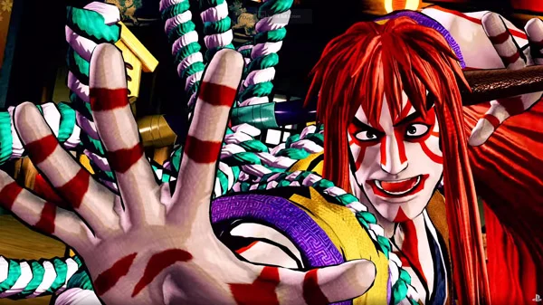 Imagen de Samurai Shodown nos presenta hoy a Kyoshiro con su estilo Kabuki