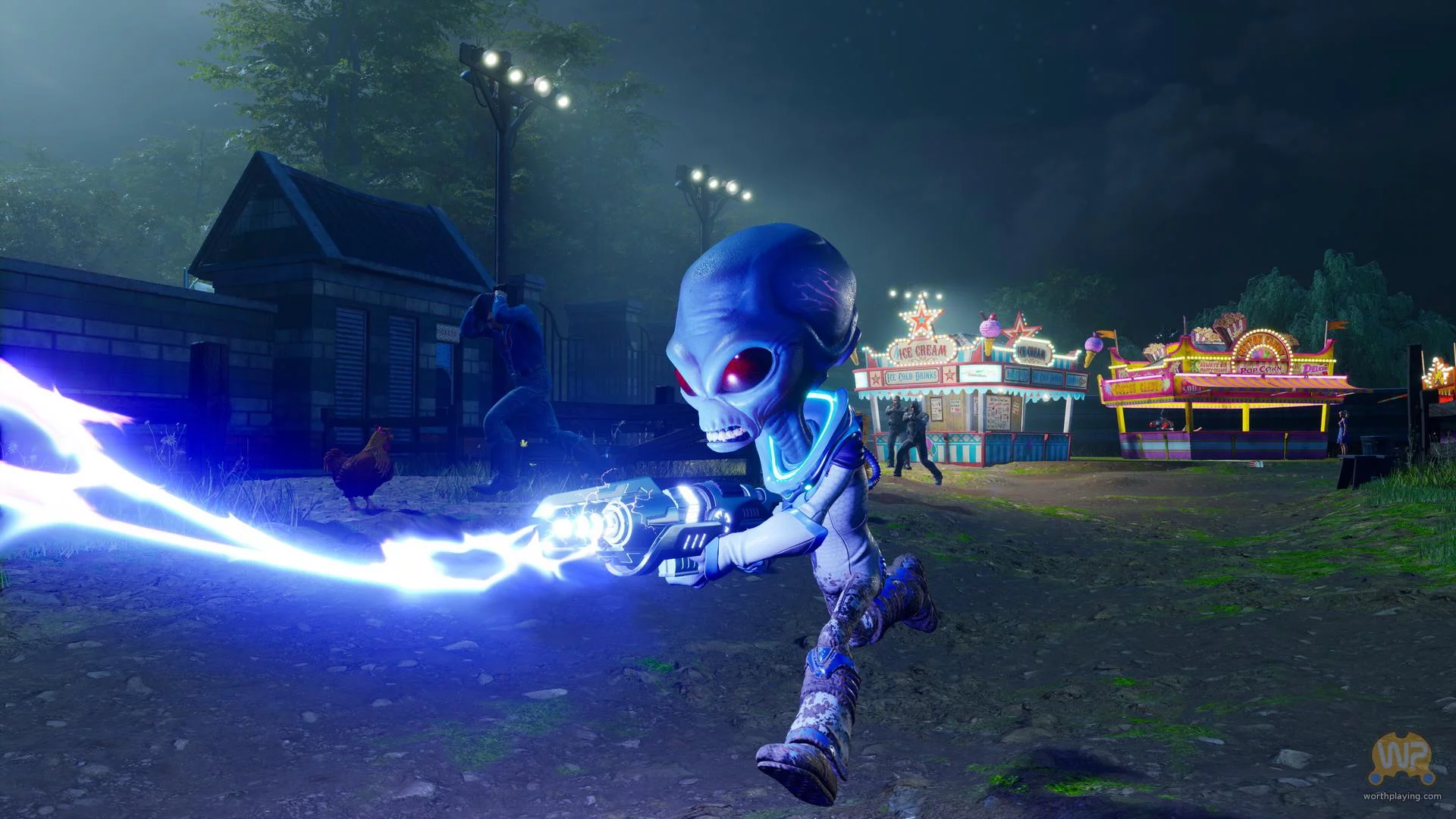 Imagen de El remake de Destroy All Humans! se muestra en un extenso gameplay