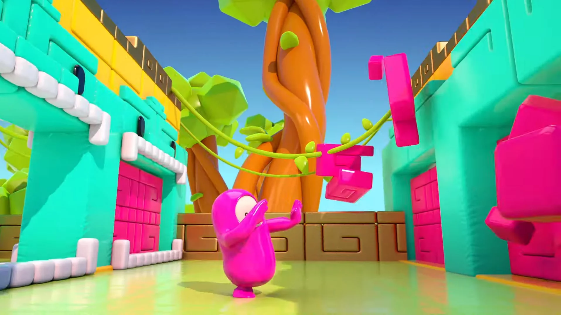 Imagen de Juego a pantalla dividida, Modo Creativo... Fall Guys esboza su contenido poslanzamiento