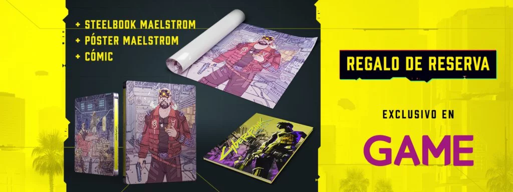 CYBERPUNK 2077 Caja metalica comic y poster Exclusivos GAME de regalo min