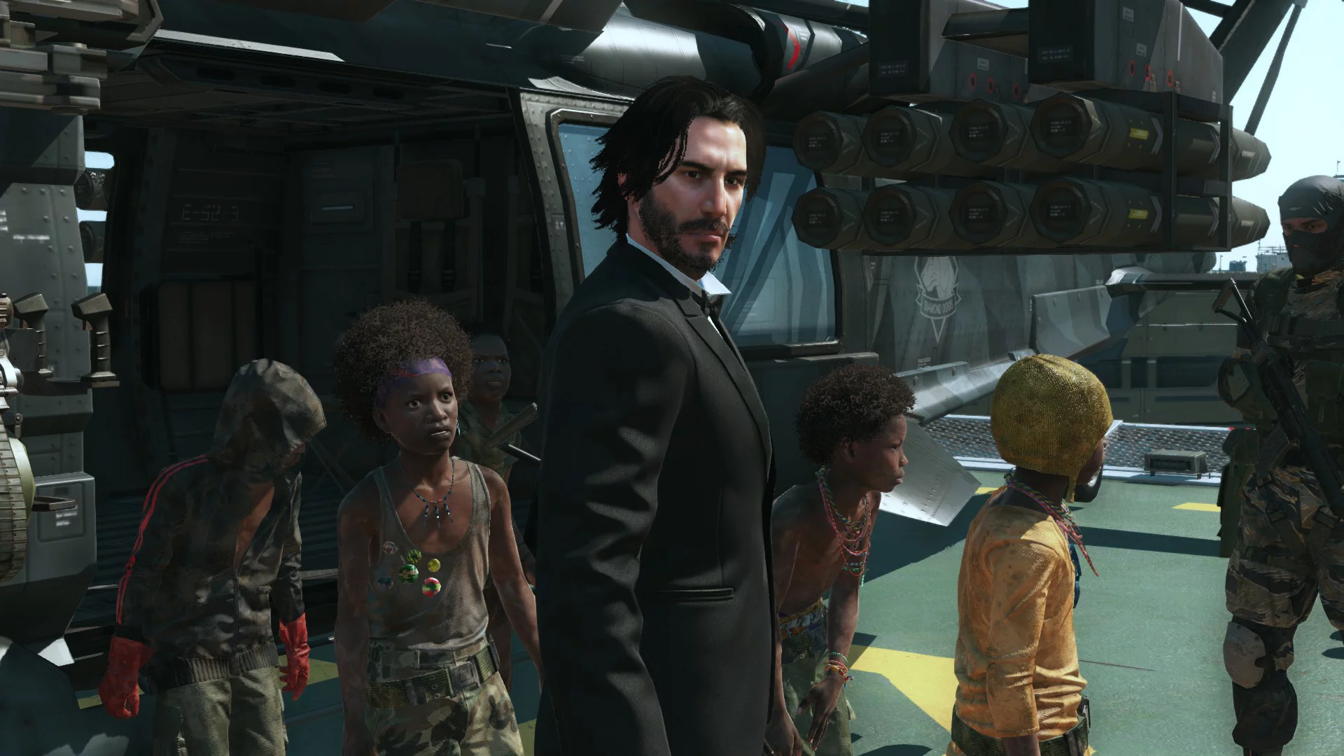 Imagen de Un mod de Metal Gear Solid V nos permite jugar como el Keanu Reeves de Cyberpunk 2077