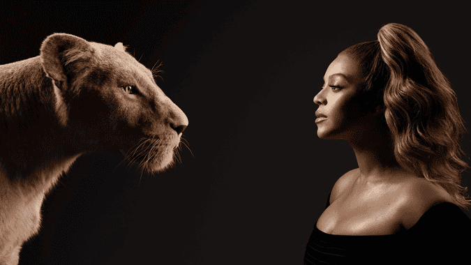 disney lion king beyonce nala portrait