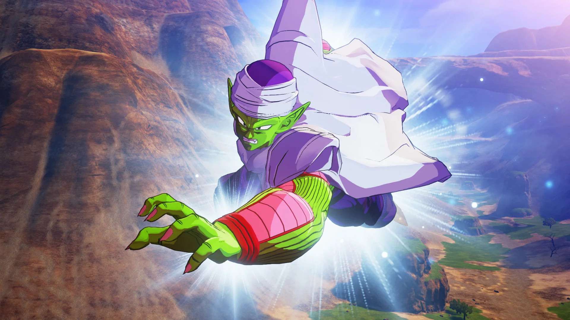 Imagen de Dragon Ball Z Kakarot luce un gameplay de Piccolo como personaje jugable