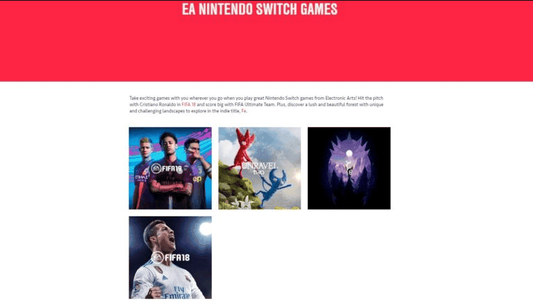 ea switch games