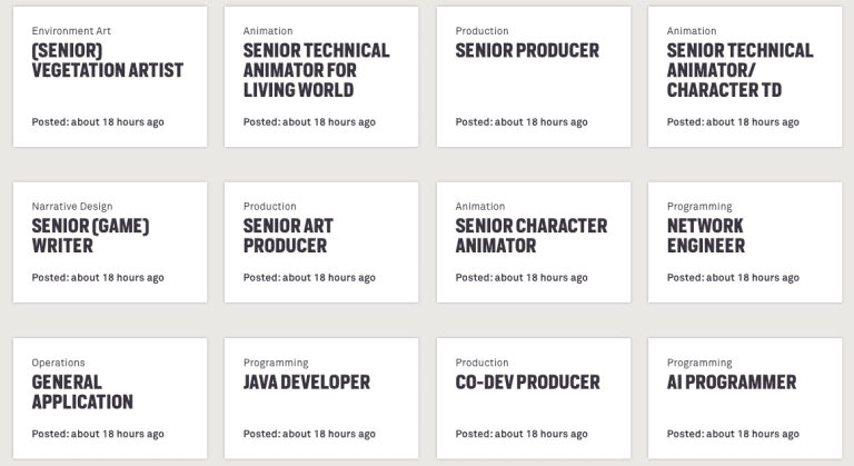 guerrilla games job listing