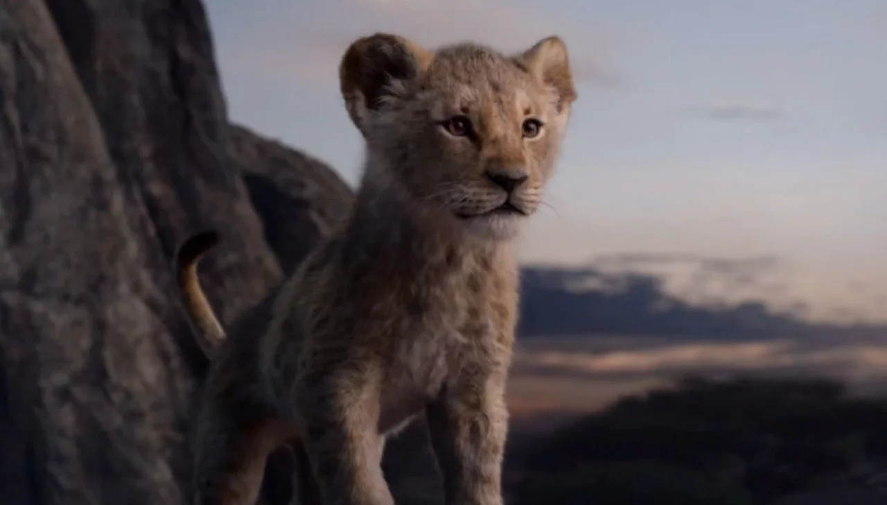 Imagen de Así es el único fotograma real del live-action de El Rey León