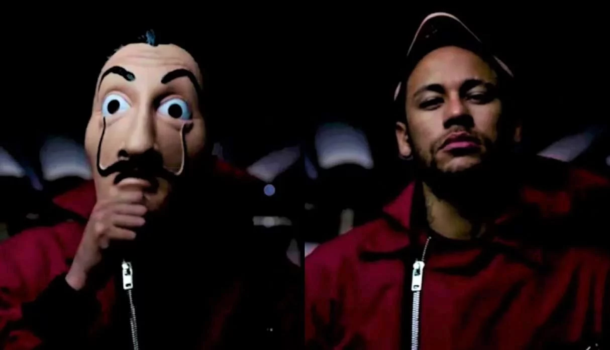 Imagen de Neymar anuncia su fichaje por La Casa de Papel
