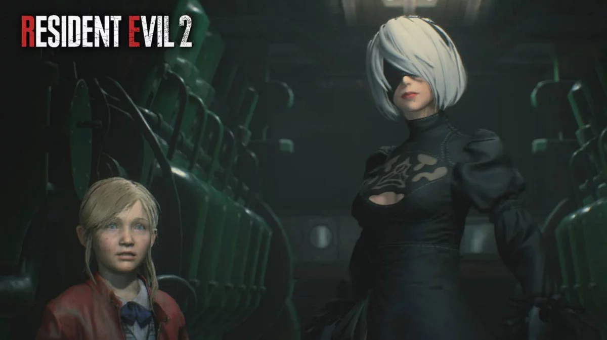 Imagen de 2B de NieR: Automata llega a Resident Evil 2 Remake gracias a un mod