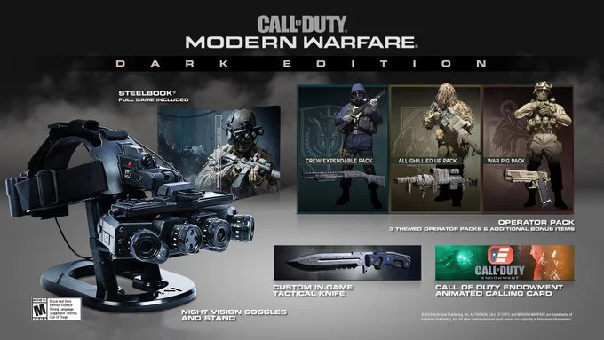 modern warfare dark edition