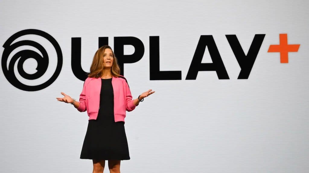 Brenda Panagrossi durante la conferencia de Ubisoft en el E3 2019