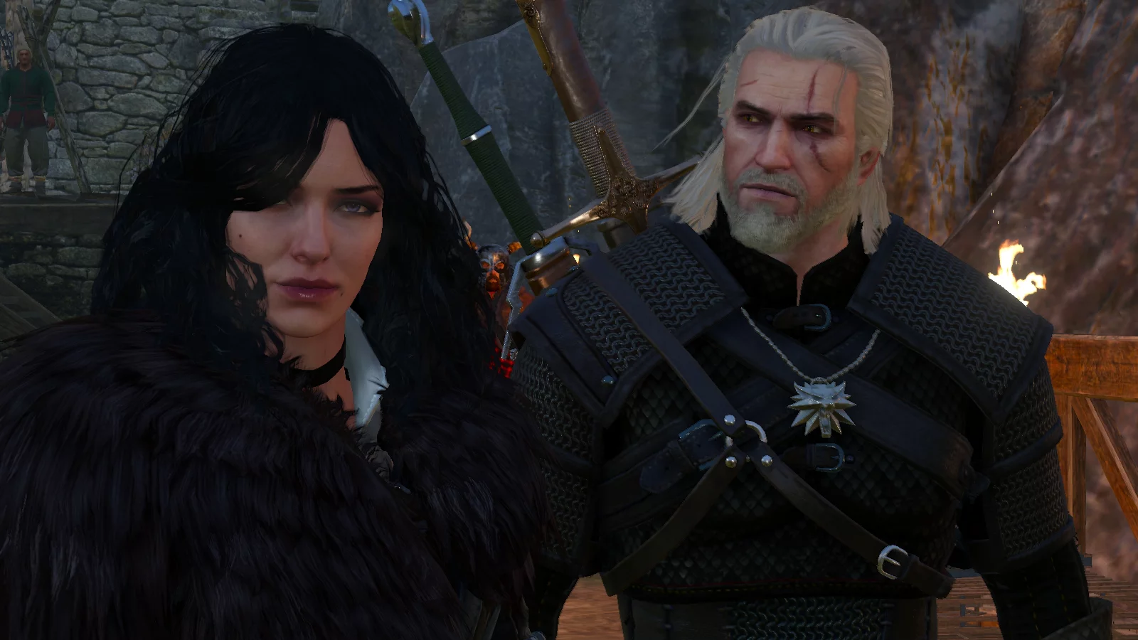 Imagen de Así serían Geralt y Yennefer de la saga The Witcher con una apariencia ochentera