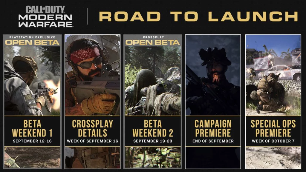 cod modern warfare road launch