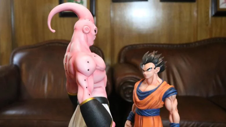 dragon ball z figura gohan y super buu 4