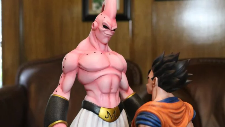 dragon ball z figura gohan y super buu 6