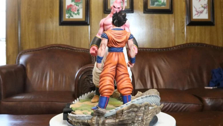 dragon ball z figura gohan y super buu 7
