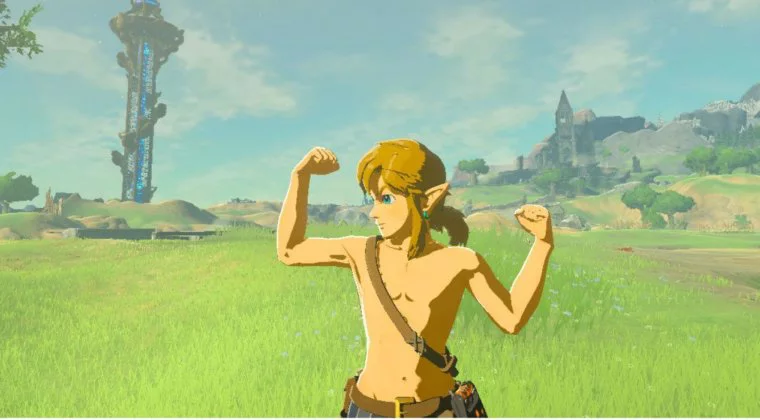 Imagen de Completan The Legend of Zelda: Breath of the Wild usando únicamente escudos