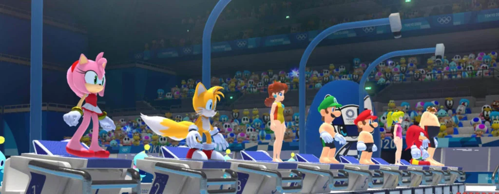 natacion mario y sonic