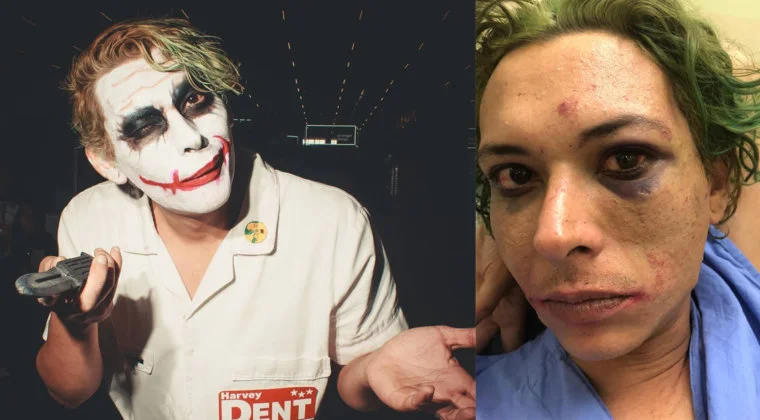 Imagen de Un cosplayer del Joker es apaleado brutalmente por la seguridad del Brazil Game Show