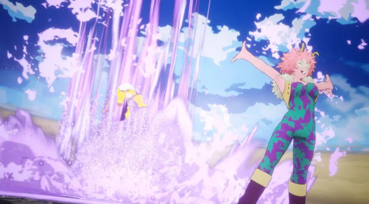 Imagen de My Hero One's Justice 2 presenta imágenes de Ashido y Mineta